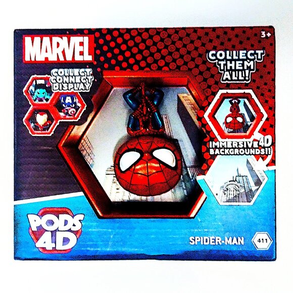 WOW! PODS 4D SPIDERMAN #411 Collectable (Marvel) Hex Pod Connectable Display NEW - Picture 2 of 5